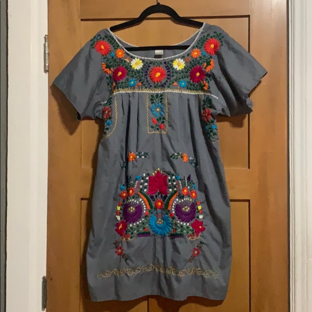 Mexican Floral Dress